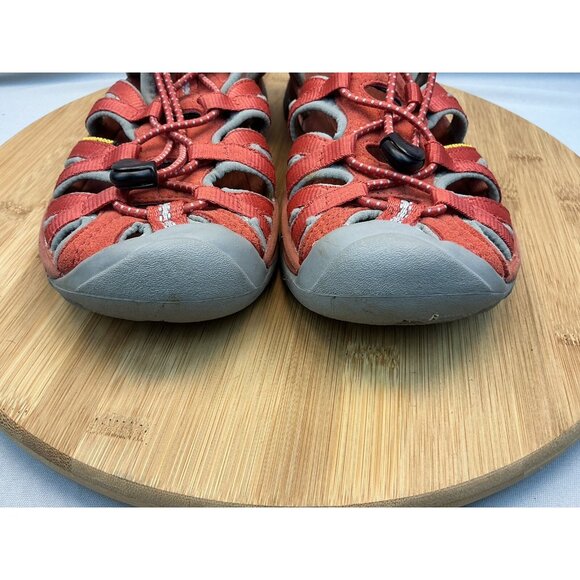 Keen Whisper Sandals Size 6.5 Orange Adjustable Fit Waterproof Sport Hiking - Picture 3 of 8